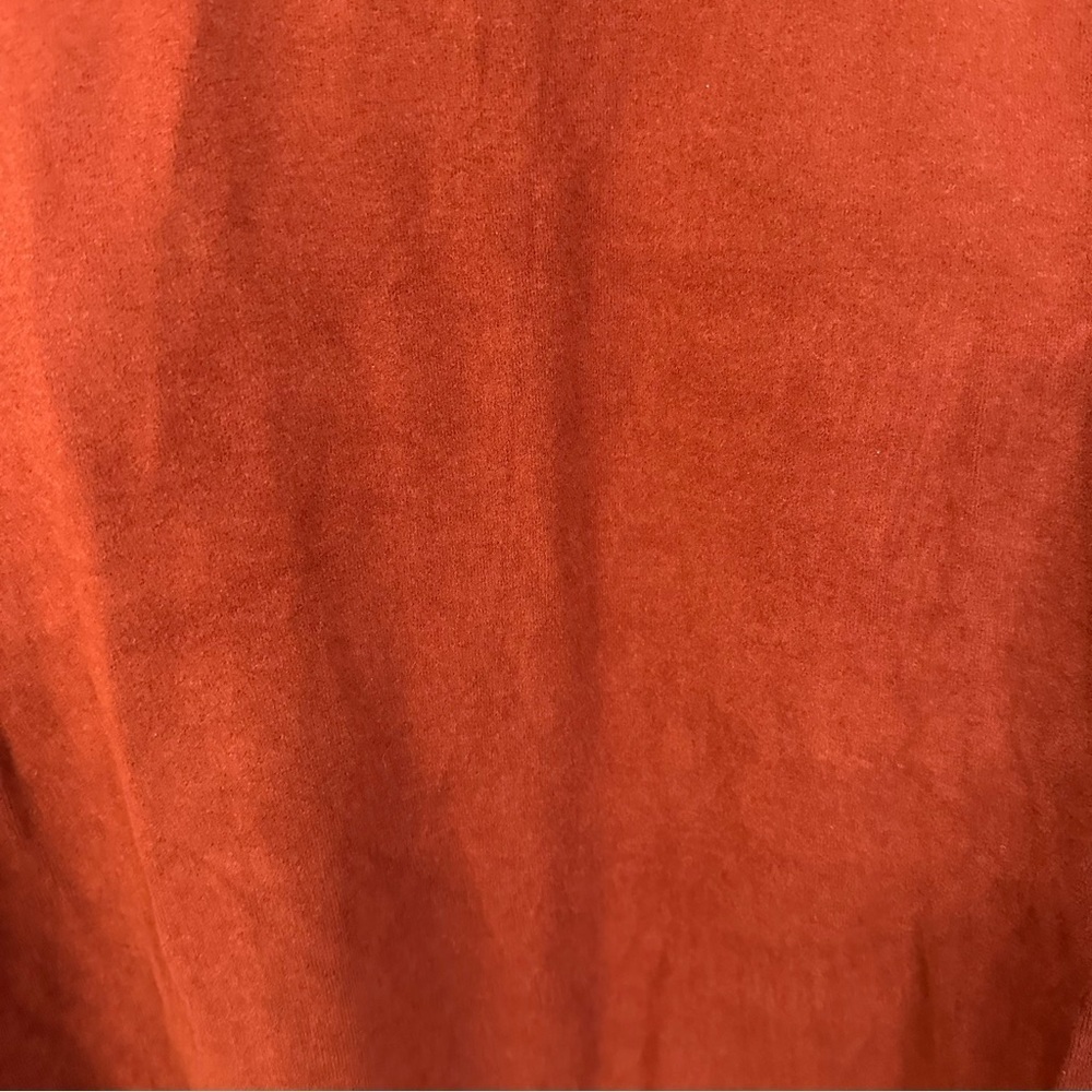 OGL Eco-Mousse Womens Long Sleeve Crewneck Wool Blend Rust Orange Top Sz 2XL NWT - Picture 3 of 11